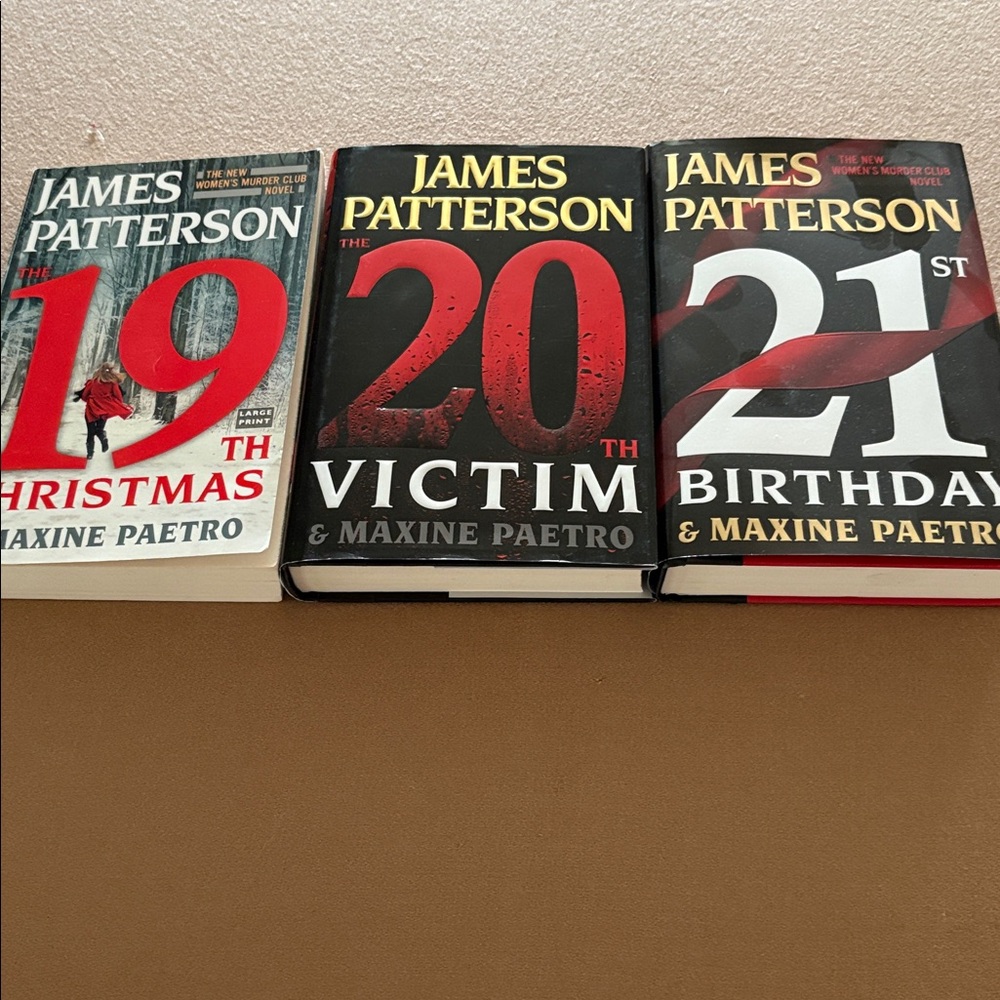James Patterson Thriller Book Trio
